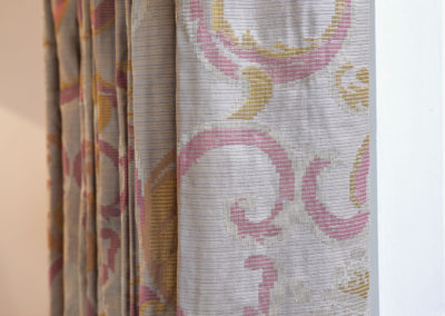 Penman Interiors Chelsea Curtain Pink Gold Material