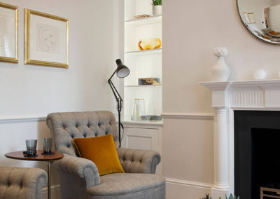 Penman Interiors Chelsea London Living Room Armchair Alcove