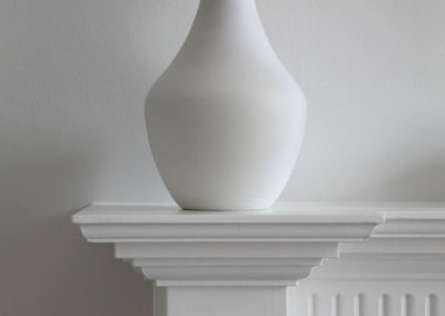 Penman Interiors Chelsea London White Fireplace Ceramic Object