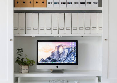 Penman Interiors West Dulwich Computer Desk Filing Tidy Storage Solutions