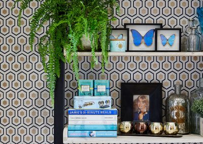 Penman Interiors Dulwich Shelf Styling Fern Colour