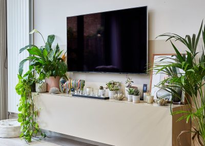 Penman Interiors Living Room TV Unit Plants